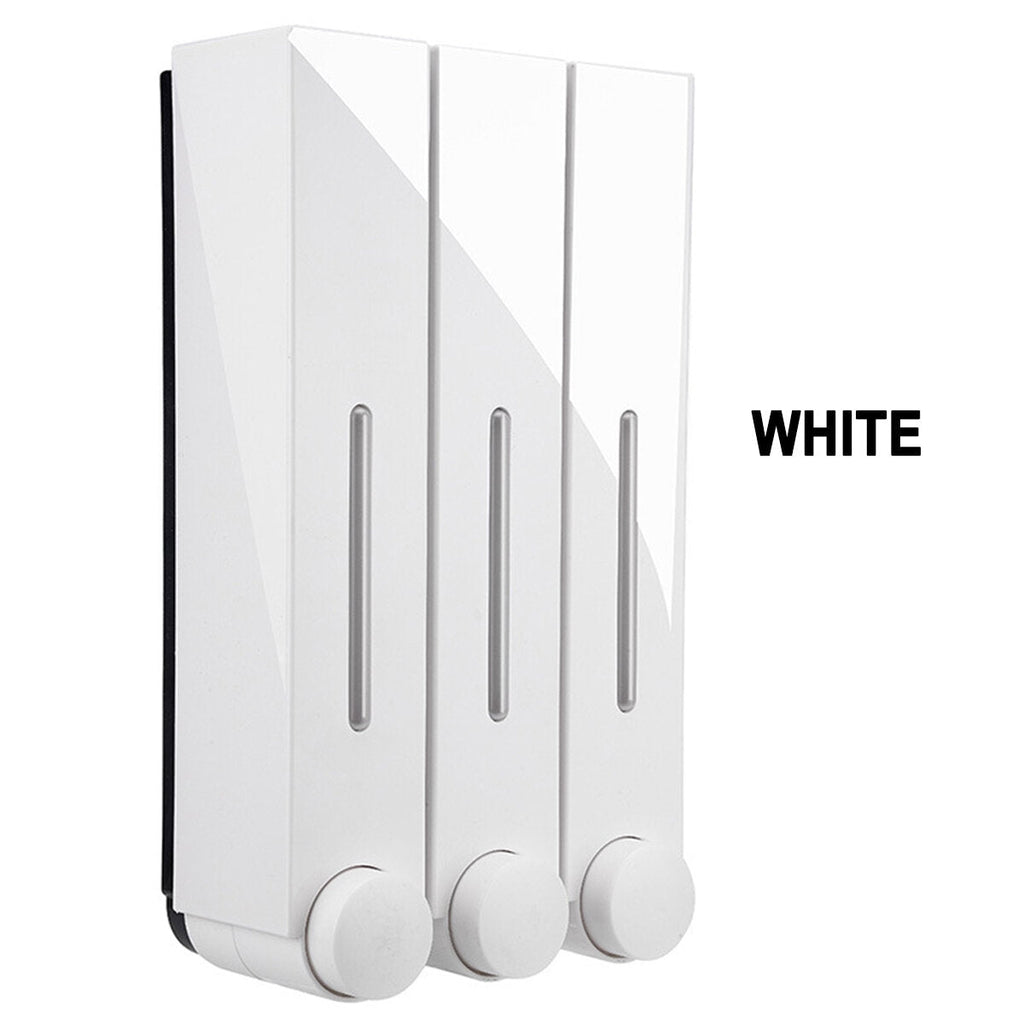 Bathroom Liquid Soap Dispenser Wall Mounted For Kitchen Plastic 350ml Shower