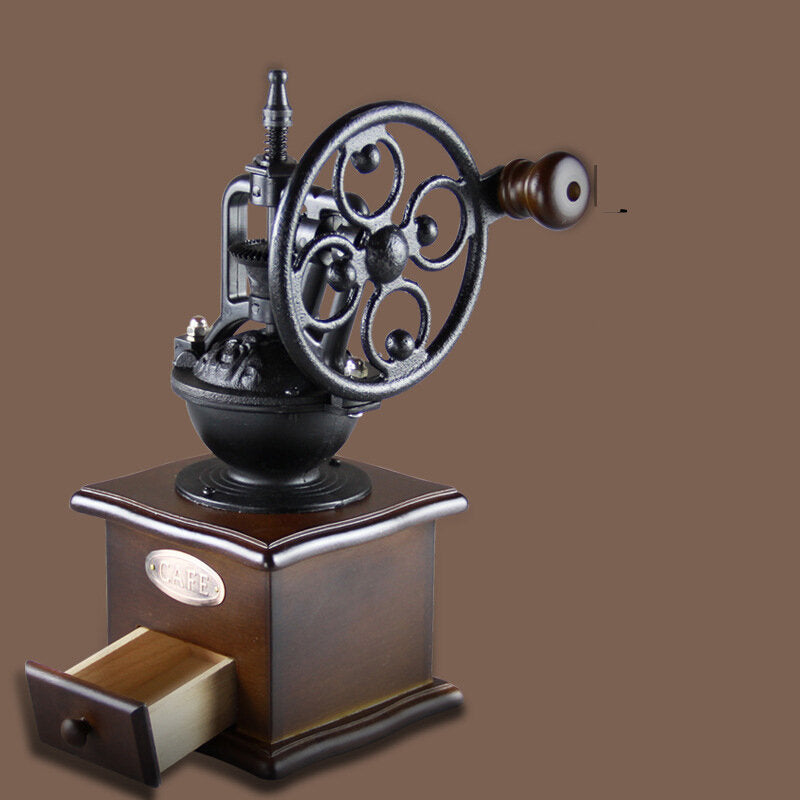 Hand-operated Bean Grinder Saving Labour with Wheel Disc Design for Coffee