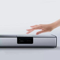 Bluetooth Speaker 40W DSP Soundbar LED Touch Screen BT5.0 USB Optical Coaxial AUX HDMI Remote Control Metal Wooden Home Theater