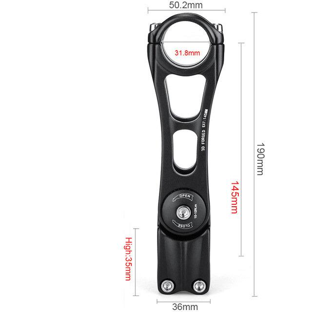 Bicycle Stem Adjustable Bike Handlebar Stem Clamp Fork Extender For MTB BMX Road Mountain Bike 31.8*90/110/145mm