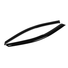 4Pcs Plastic Exterior Visor Vent Shades For 03-07 Accord 4DR Coupe Mugen Style 3D Wavy Black Window Sun Rain Guard Deflector