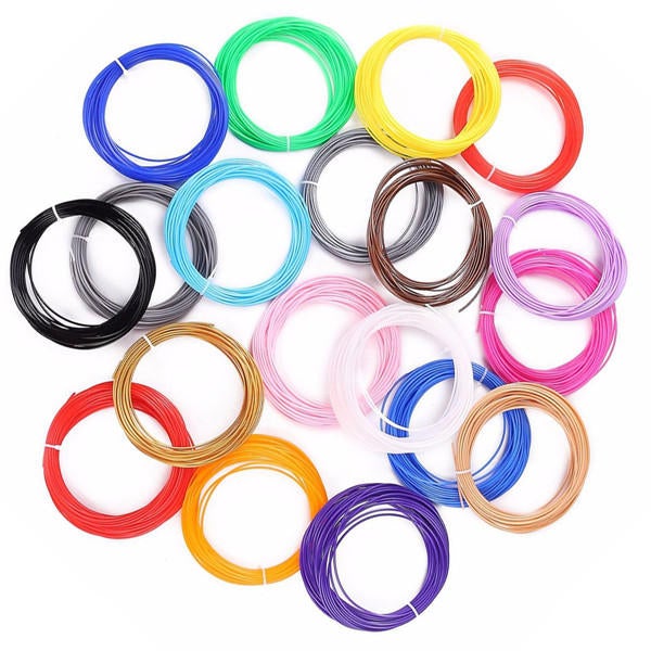 20 Colors PLA 10M 1.75mm PLA Filaments 3D Printing Pen Printer Filaments