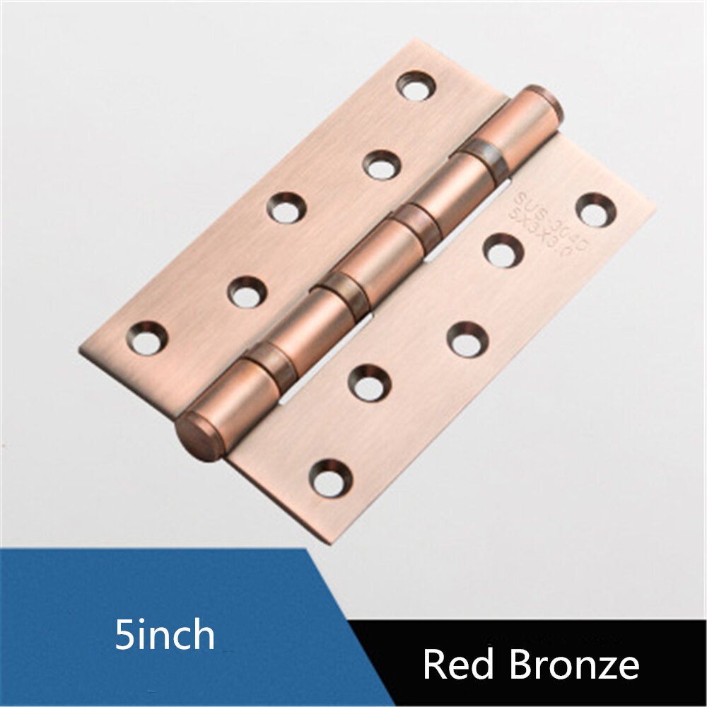 Stainless Steel Flat Opening Silent Bearing Hinge For Door Indoor Door Wooden Door Hinge For Common Door Leaf