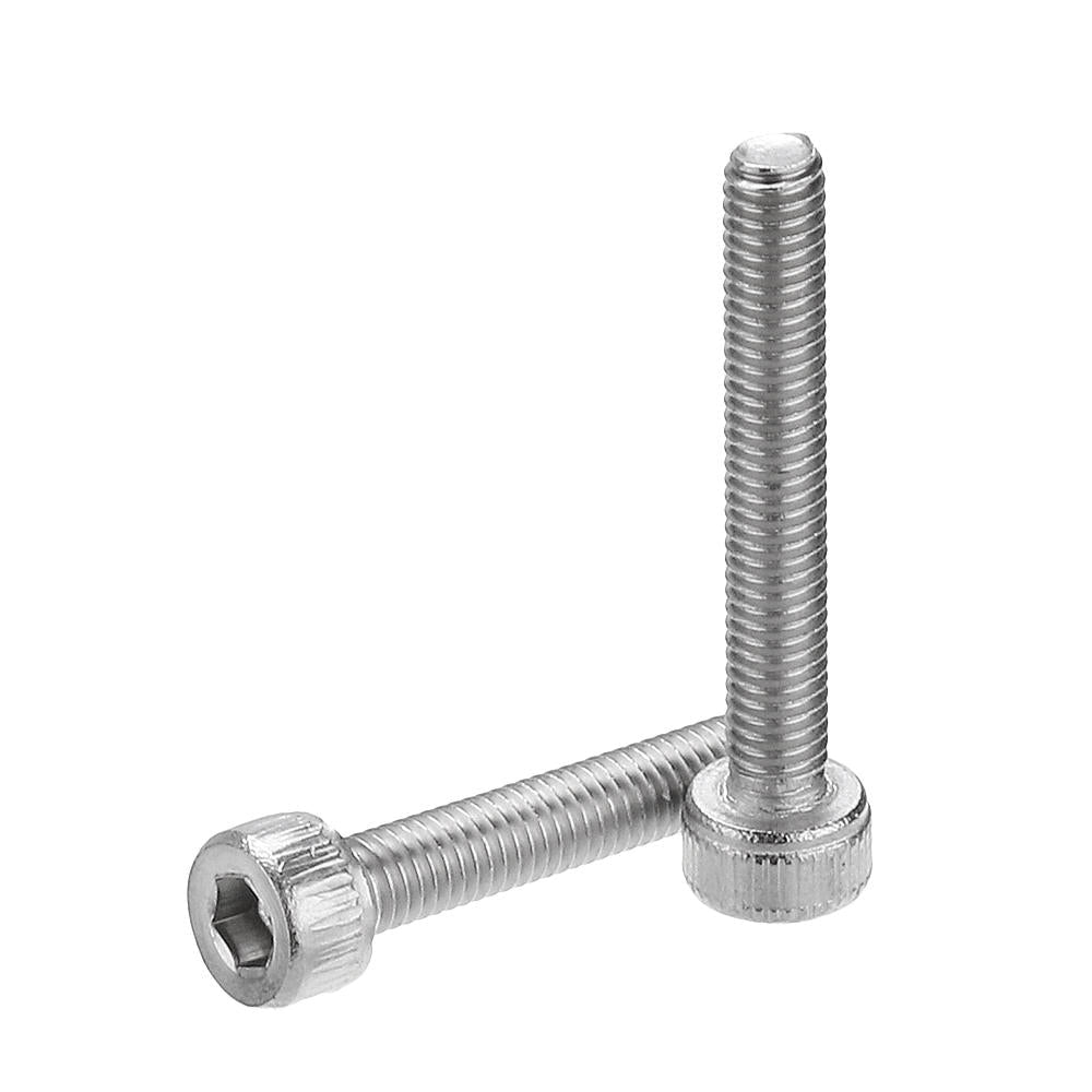 M3SS6 210Pcs M3 Hex Socket Cap Head Screws Nut Assortment Set Stainless Steel