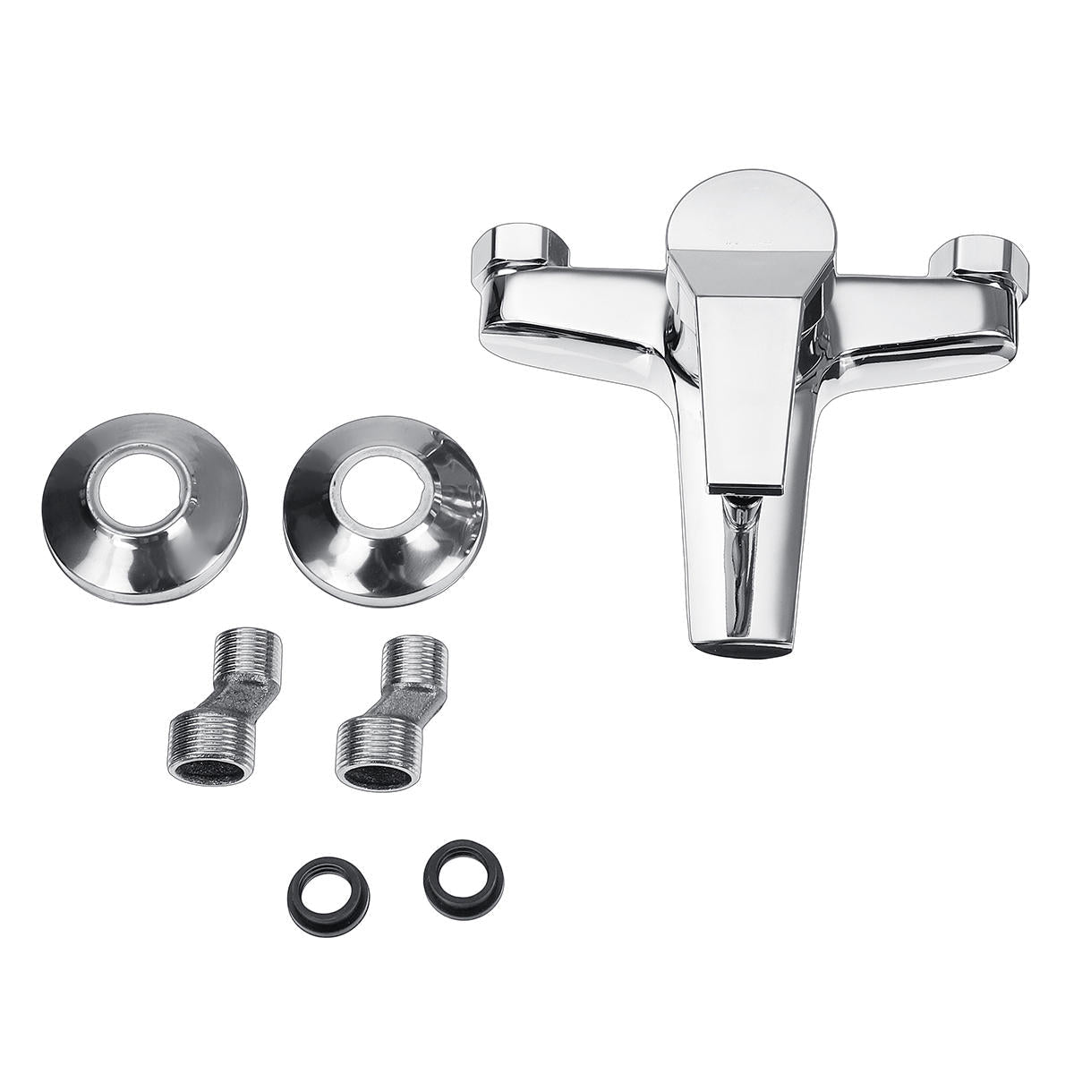 Bathroom Bathtub Tub Shower Faucet Wall Mount Head Bath Valve Mixer Tap