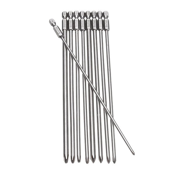 9pcs 200mm Magnetic Long Hex Cross Head Screwdriver Bits