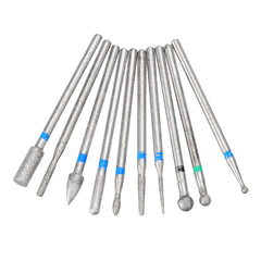 10pcs Grinding Head Polishing Drill Bits Diamond Bit for Electric Machine