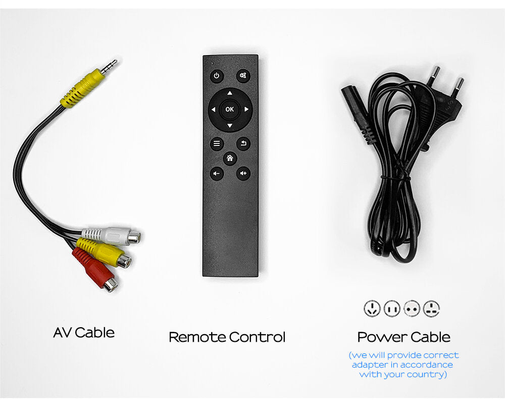 LED Projector 3800 Lumen Support 1080P 3000:1 Contrast Ratio Video 3D Mini Beamer Basic Version