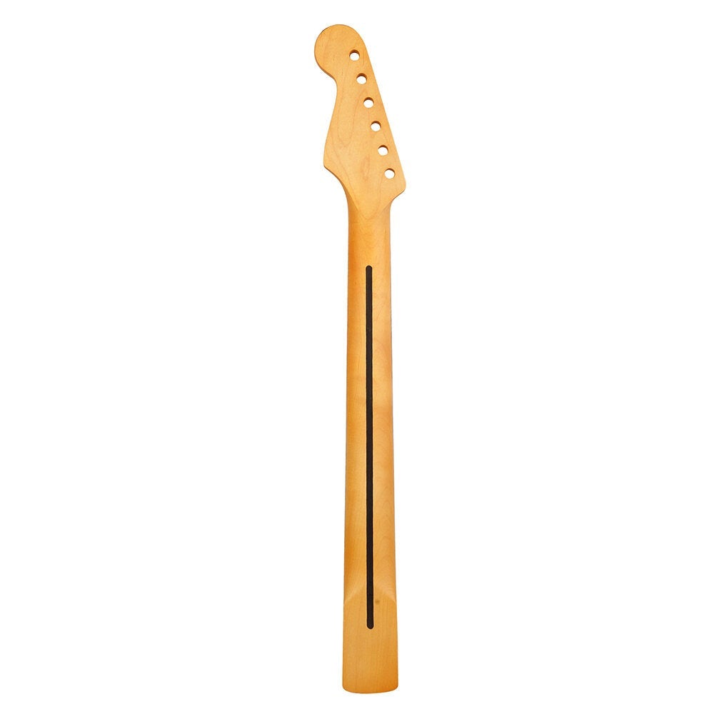 Matte Yellow Electric Guitar Neck 22 Frets Fingerboard Maple Neck Replacement for ST Strat Guitar Parts Accessories