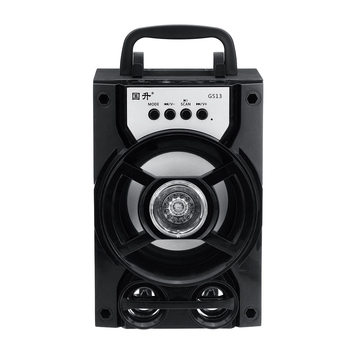 Portable Bluetooth Subwoofer Speaker TF Card U Disk Music Player FM Radio Microphone for Meeting Dance Party Lecture