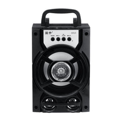 Portable Bluetooth Subwoofer Speaker TF Card U Disk Music Player FM Radio Microphone for Meeting Dance Party Lecture