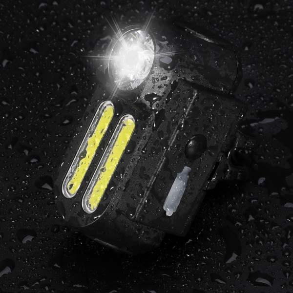 650LM XPE Headlight Far Near Distance Bike Front Light USB Rechargeable 4 Modes 90 Adjustable Waterproof Camping Hiking Cycling Fishing Light