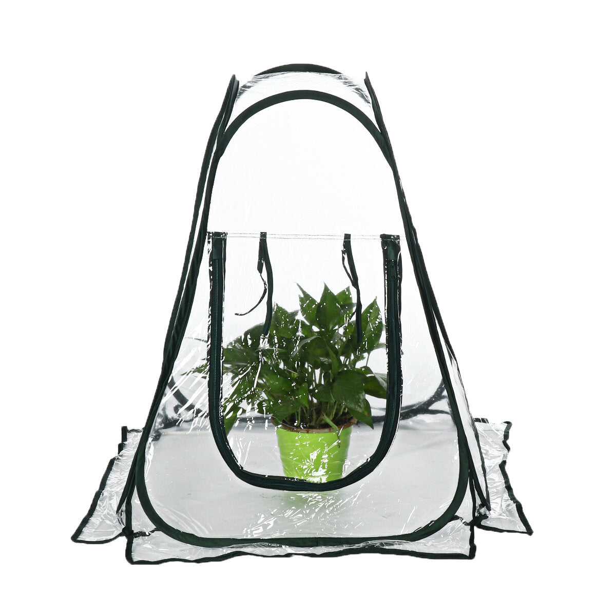 PVC Warm Garden Folding Mini Greenhouse Plants Cover Waterproof Plants Protector 31.20x27.30inch
