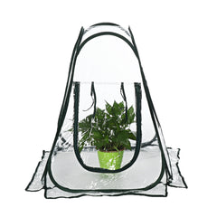 PVC Warm Garden Folding Mini Greenhouse Plants Cover Waterproof Plants Protector 31.20x27.30inch