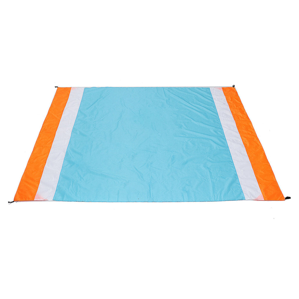 200x210cm Beach Mat Sand Free Blanket Waterproof Picnic Pad Oversize Sunshade Canopy Outdoor Camping Travel