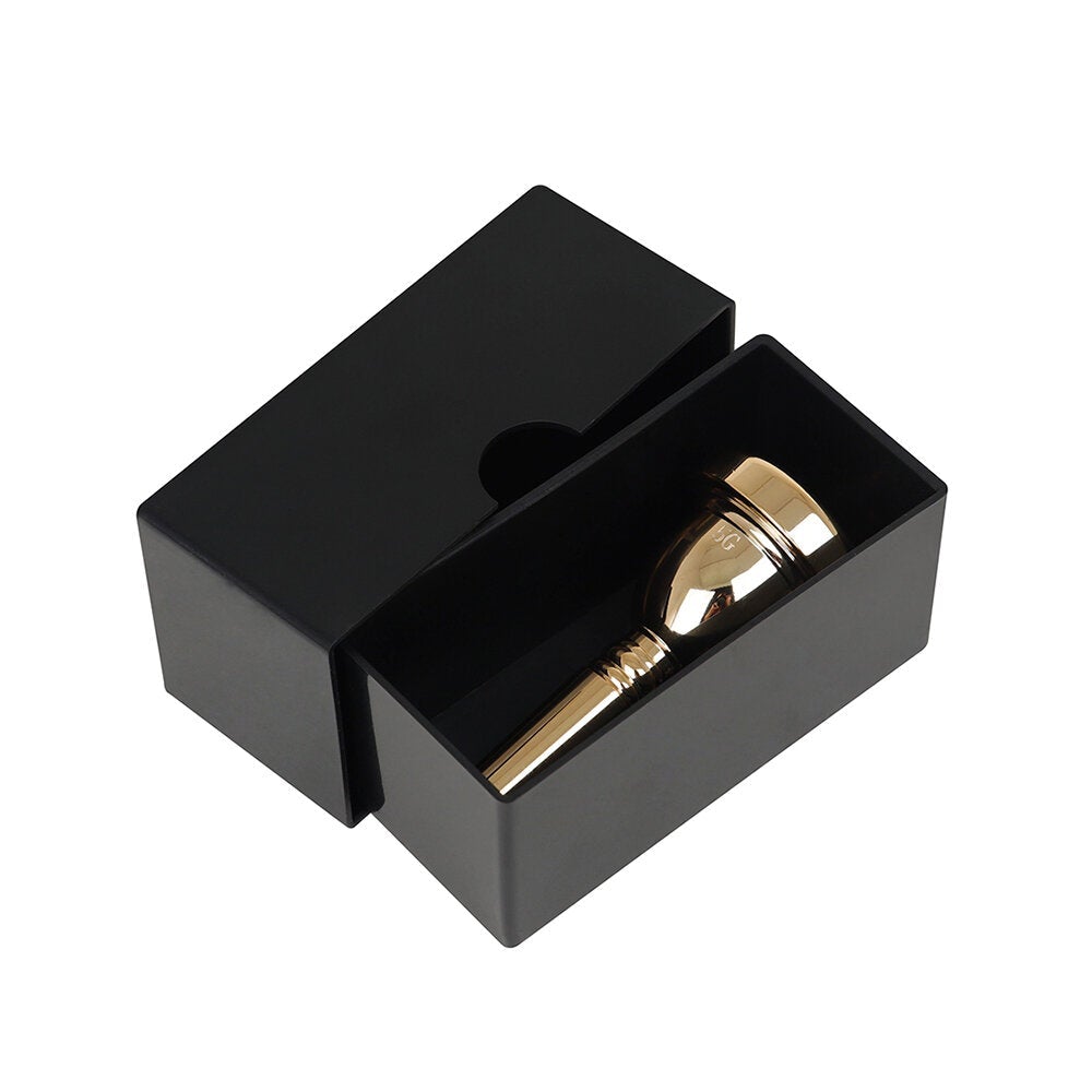 12.7 mm Bach Tenor Trombone 5G Mouthpiece Brass + Lacquered Gold Trumpet Accessories Golden