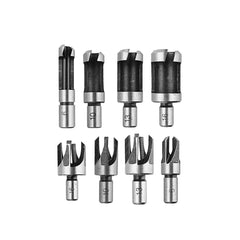 40pcs Chamfer Countersink Drill Bits Wood Plug Cutter Center Punch Core Drill Bit Set