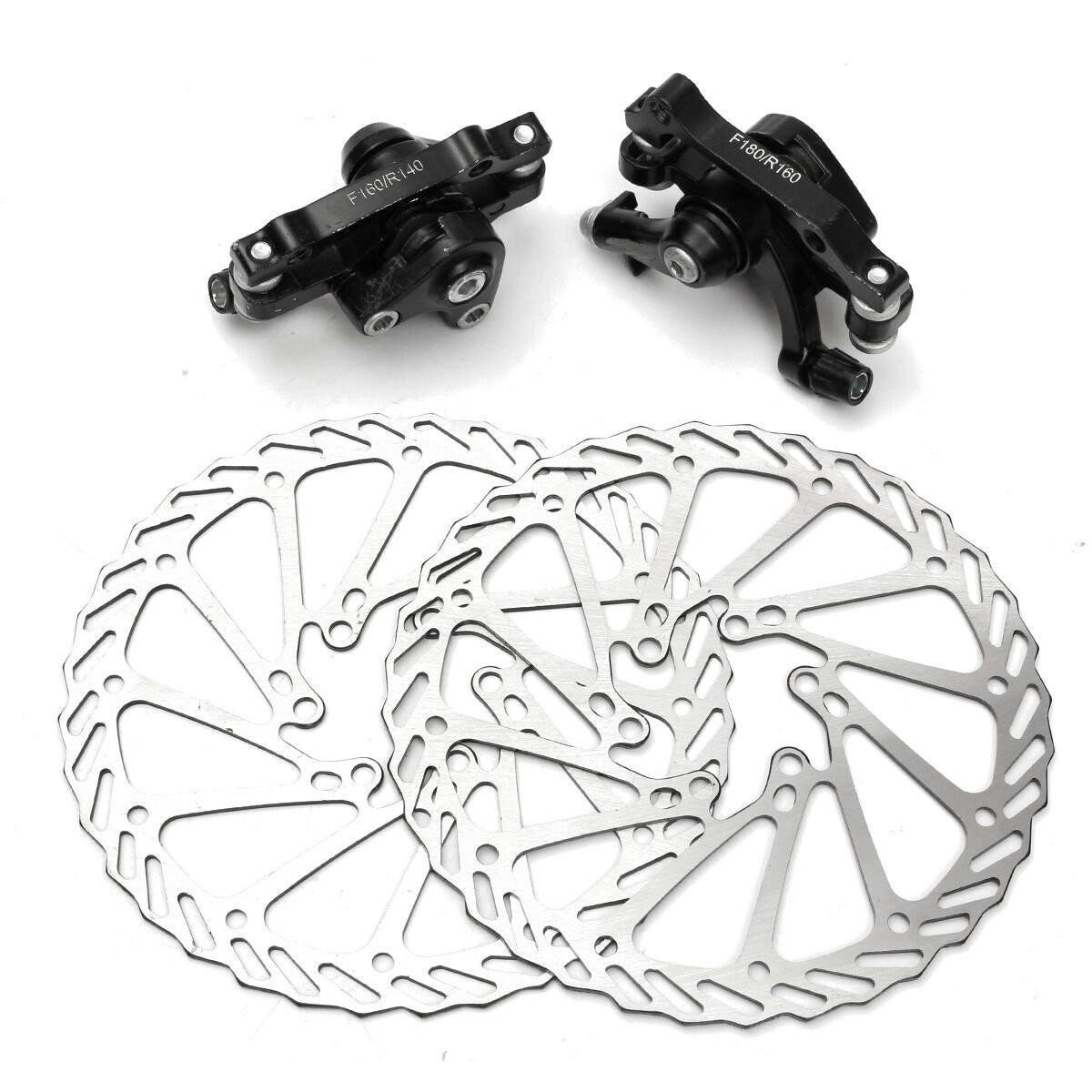 160MM MTB Bike Mechanical Disc Brake Front and Rear Brake Set
