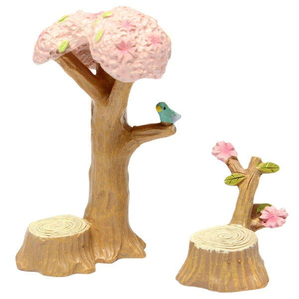 Mini Cherry Tree Micro Landscape Decorations Garden DIY Decor