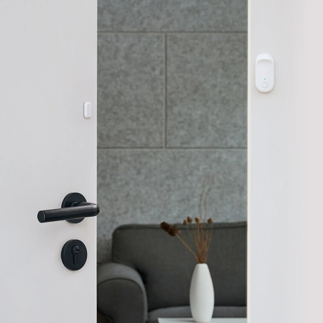 Door & Window Sensor Bluetooth 5.0 Home Security Alarm Detector Work With Met Mihome App,5PCS