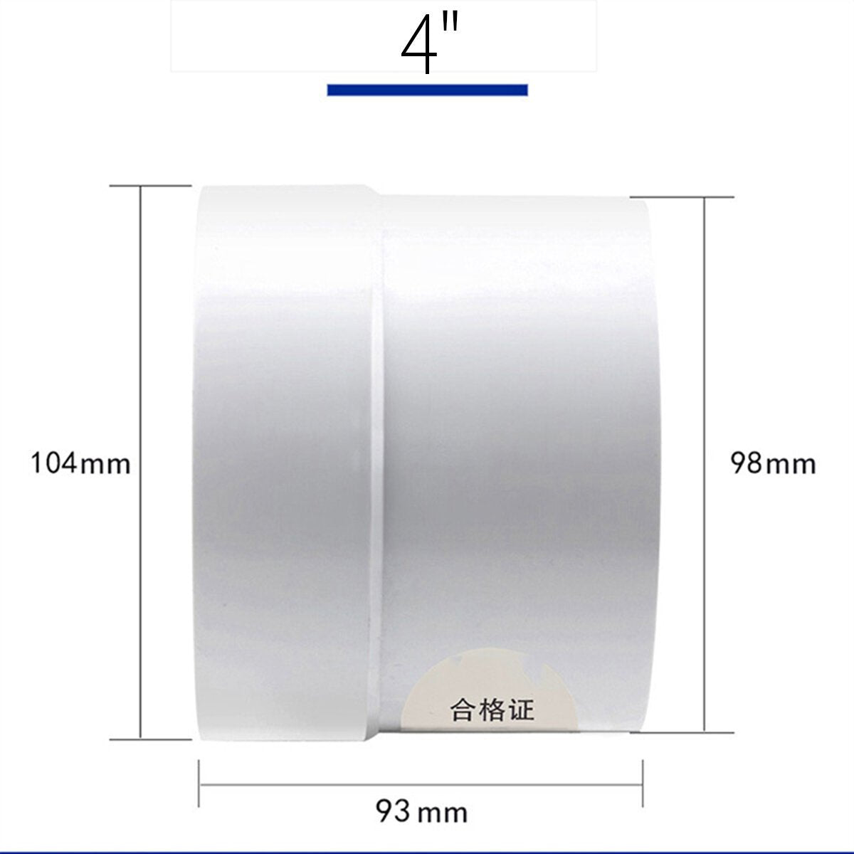 4 Inch Circular Duct Fan Exhaust Fan Flow Booster Fan Bathroom Kitchen Oil Fume