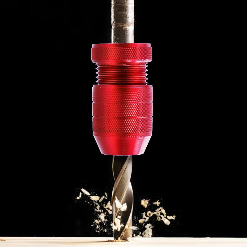 Aluminum Alloy Adjustable Drill Stop Collar Limit Rings Locator Depth Stopper wood working Punching Aid Tool