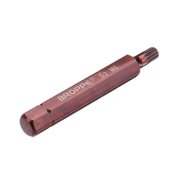 5pcs M5-M12 75mm Magnetic Star Screwdriver Bit S2 Steel 10mm Hex Shank