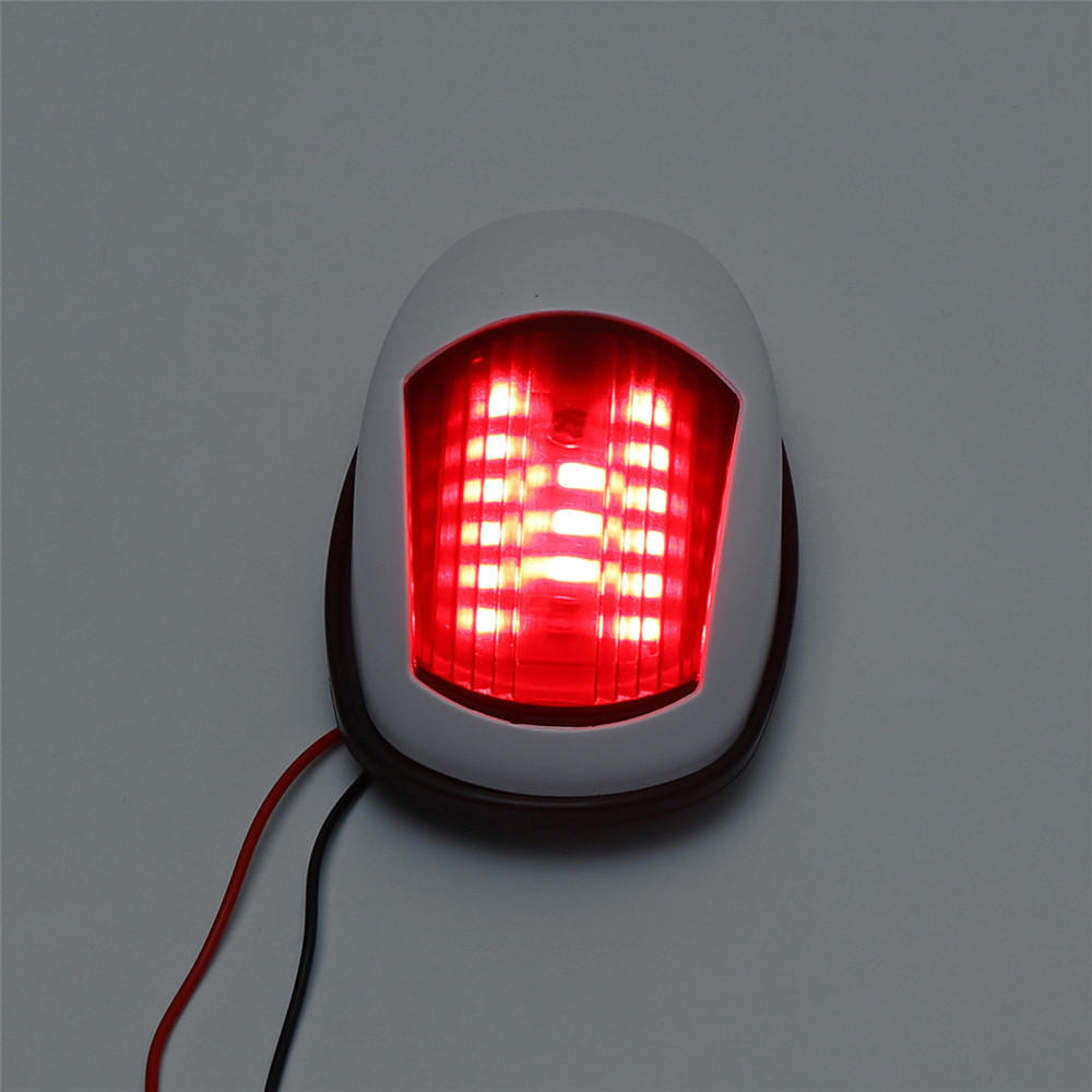 Pair LED White 12V Marine Boat Yacht Starboard Port Bow Navigation Signal Lights Lamps