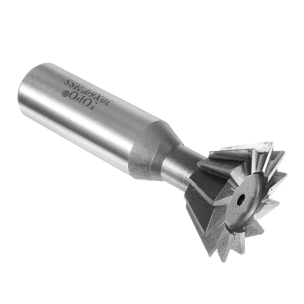 60 Degree 8-35mm Dovetail Groove HSS Straight Shank Slot Milling Cutter End Mill CNC Bit