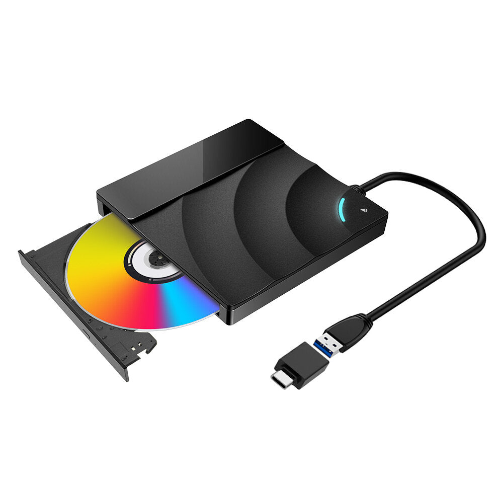 External Blu-Ray DVD Drive 3D 4K Player USB3.0 Type-C Ports Optical Drives for WIN/MAC