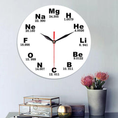 Creative Chemical Element Table Wall Clock 3D Wall Clock For Home Office Decorations