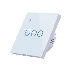 Smart Light Touch Switch 3Gang EU Wireless Remote Control Works with Alexa Google Home