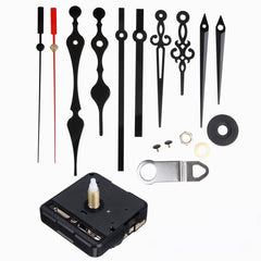 4 Type Quartz Clock Movement Mechanism DIY Kit Hour Minute Second Hand Red Black