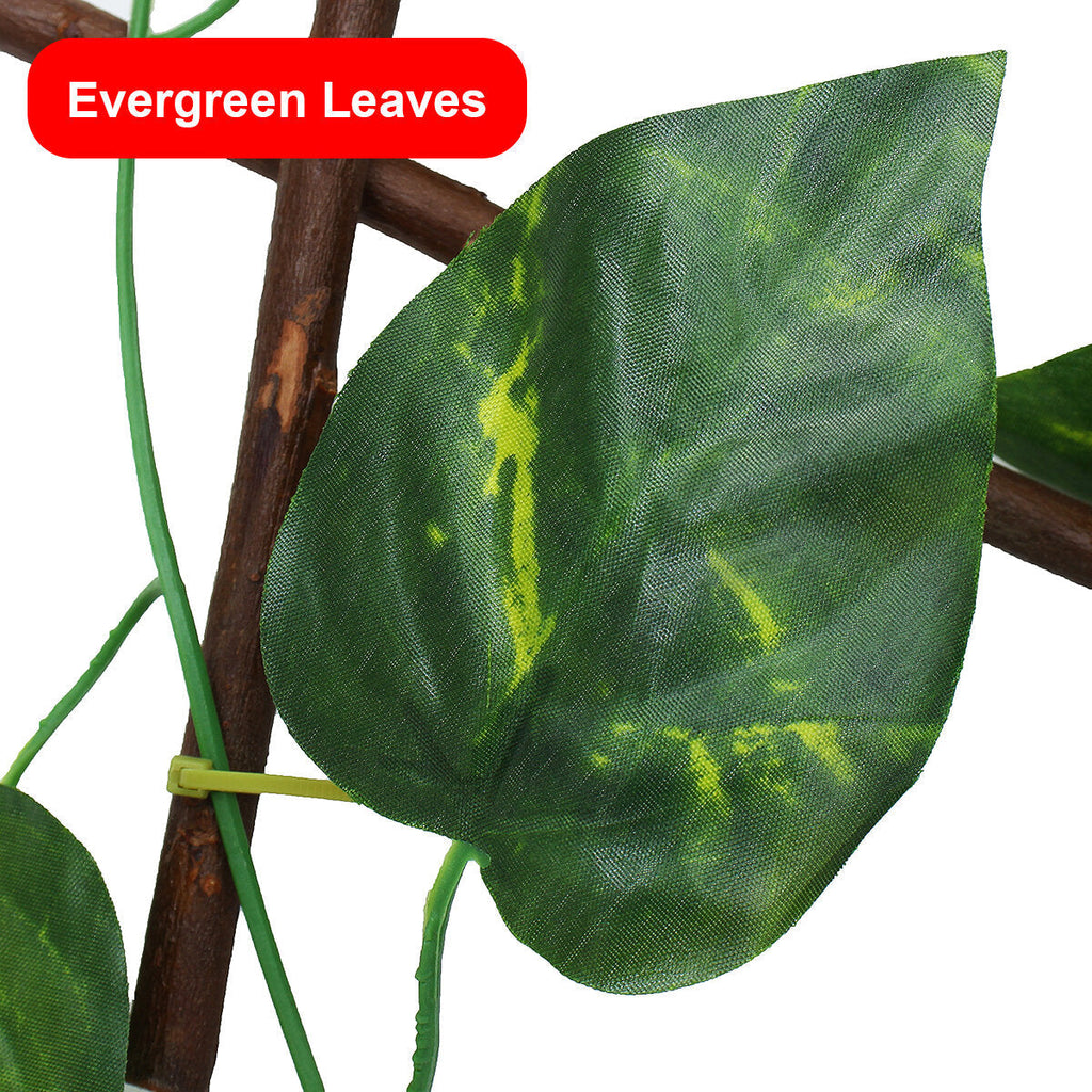 Artificial Ivy Expandable Stretchable Privacy Fence Faux Single Side Leafs Vine Screen for Outdoor Garden Yard