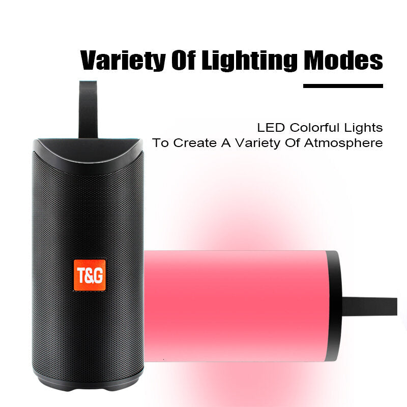 Bluetooth Speaker Portable Colorful Light Waterproof OutdoorWireless Speakers Soundbar Subwoofer Loudspeaker Support TF MP3