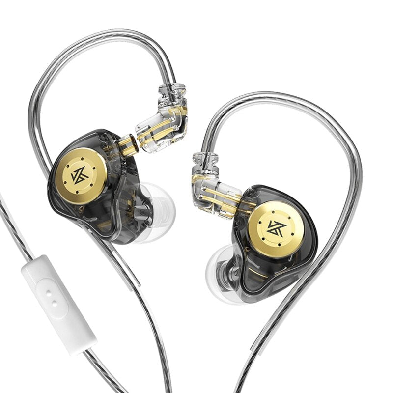 Dual Magnetic Circuit Dynamic Drive 10mm Earphone Hi-Fi Bass Earbud Sport Noise Cancelling Headset for KZ EDXPRO ZST ES4