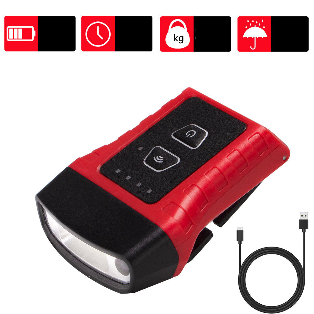 Waterproof Smart Sensor Strong Light Rotated 180 5 Modes Of Light USB Charging Bicycle Headlight