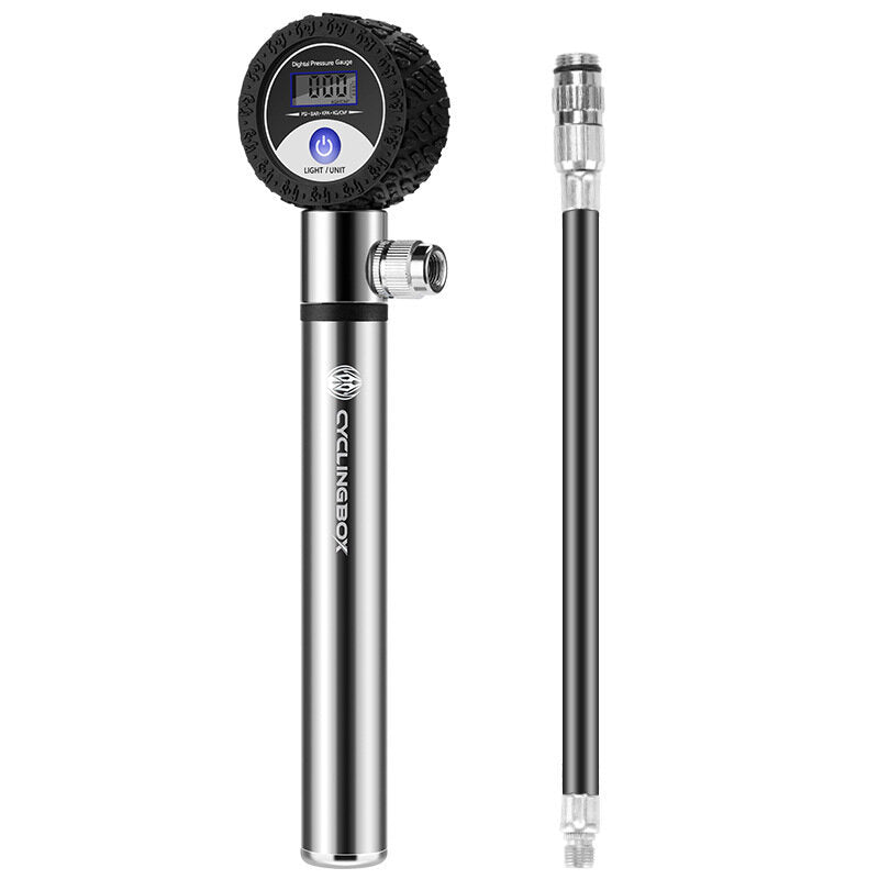 120PSI Bike Pump 4 Modes Tire Pressure LCD Display Inflator Bicycle Ball Air Pump Outdoor Cycling
