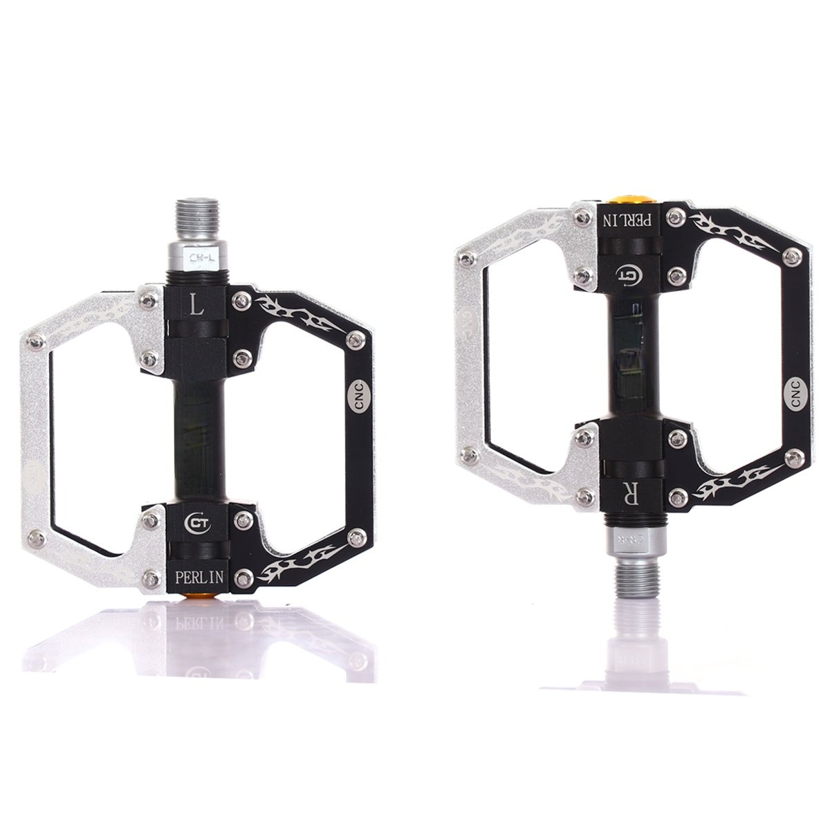 Aluminum Alloy Mountain Bike Pedals Flat Platform Sealed Bearing Axle 9/16" Cycling Bicycle Pedals
