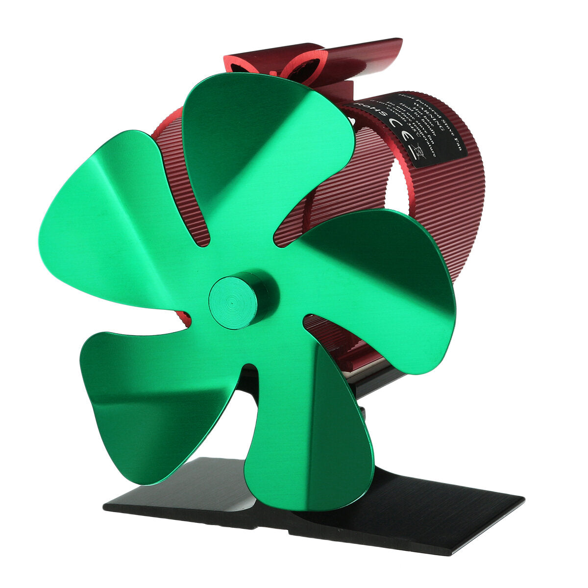 5 Blade Fireplace Fan Christmas Heat Powered Stove Fan Wood Burner Quiet Efficient Heat Distribution Fan Home Winter