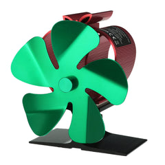 5 Blade Fireplace Fan Christmas Heat Powered Stove Fan Wood Burner Quiet Efficient Heat Distribution Fan Home Winter