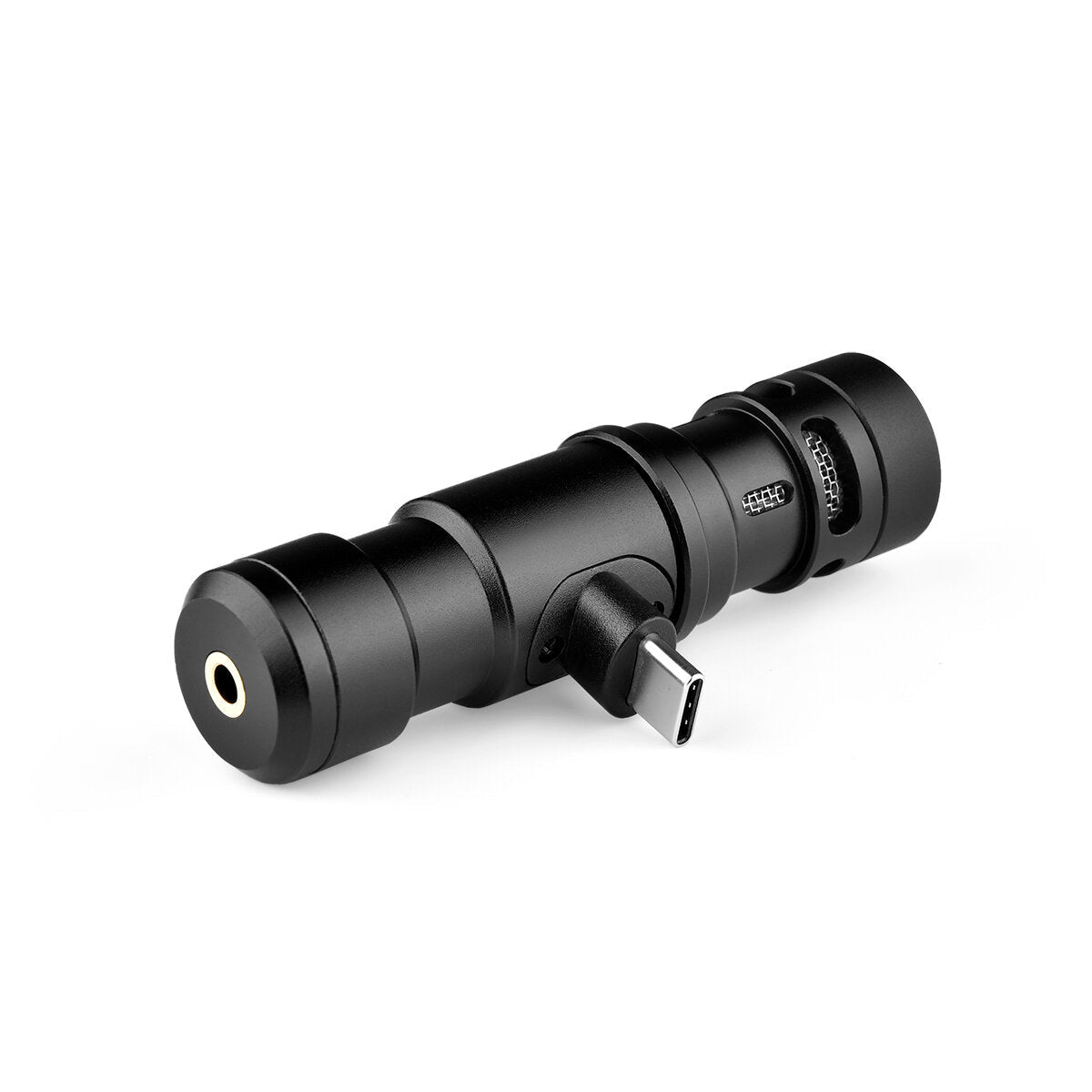Type-C Plug and Play Microphone External Stereo Interview for Reporter Mobile Phone Camera Video