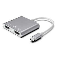 USB-C to Dual HDMI Adapter Converter Support Mirror Mode Expanded Mode For Smart Phone Tablet Laptop For iPad Pro 2020 MacBook Air 2020