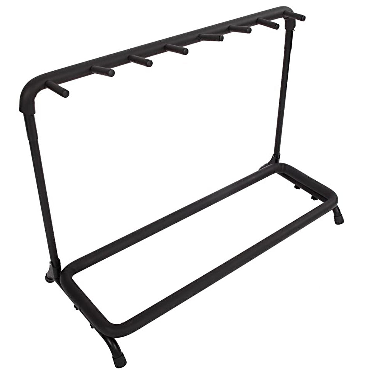 Multi Guitar Stand 7 Holder Foldable Universal Display Rack for Classical Acoustic, Electric, Bass Guitar and Guitar Bag