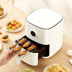 Air Fryer 1500W 3.5L 360 Hot Air Circulation Oven Cooker Oil Free Low Fat 24-hour Smart Appointment for Baking Roasting Dehydrating
