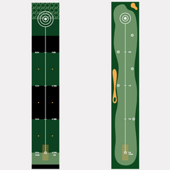 Two-Way Golf Anti-Slip Practice Putting Mat in door