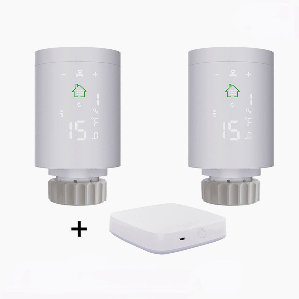 Smart Radiator Actuator Programmable Thermostatic Radiator Valve Temperature Controller Voice Control via Alexa