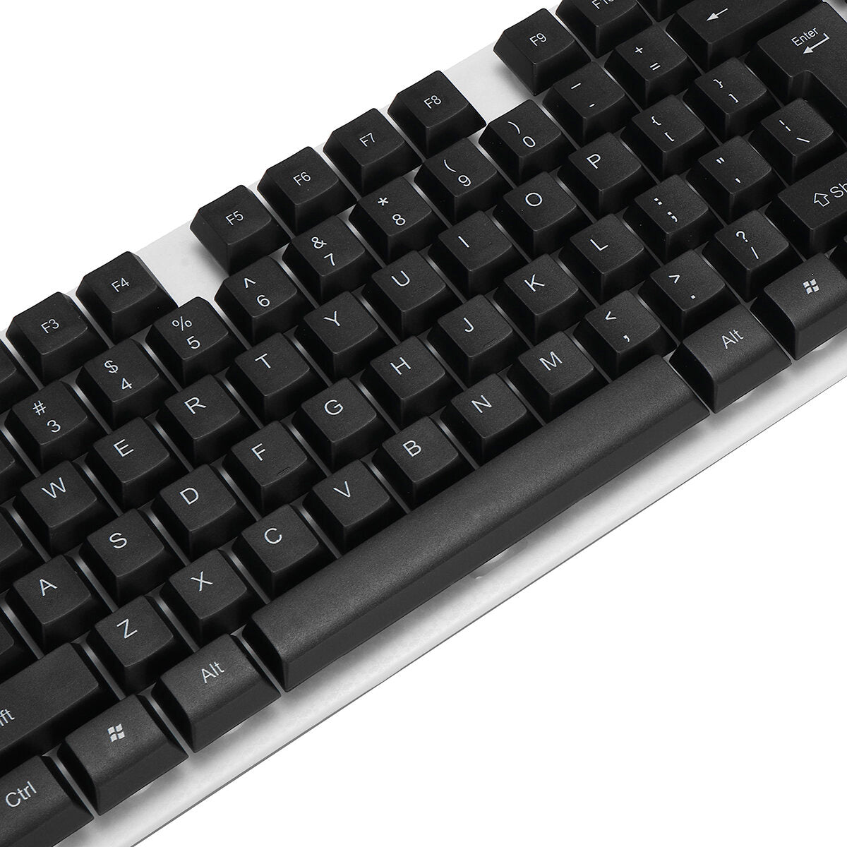 Wired Keyboard & Mouse Set 104 Keys USB Wired Keyboard 2400DPI Mouse RGB Backlit Gaming Keyboard Mouse Combo
