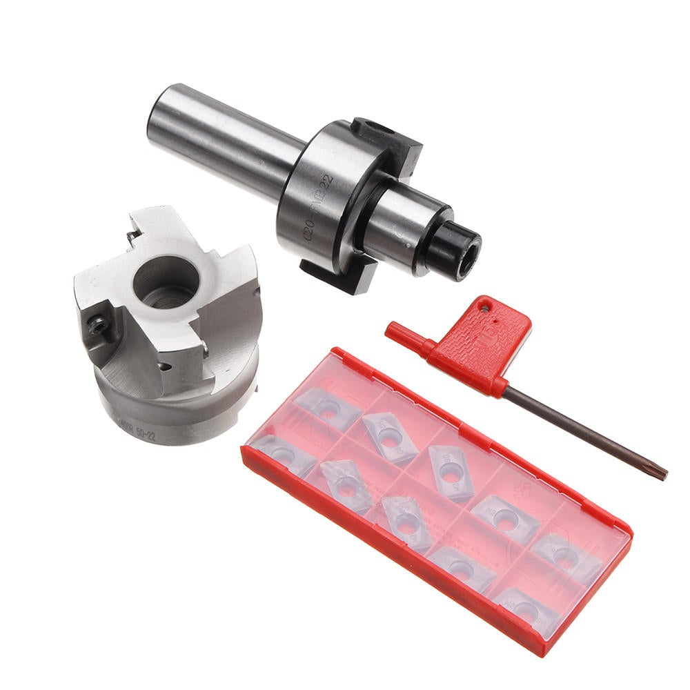 Shank 400R 50mm Face Milling CNC Cutter With 10pcs APMT1604 Carbide Inserts CNC Tool