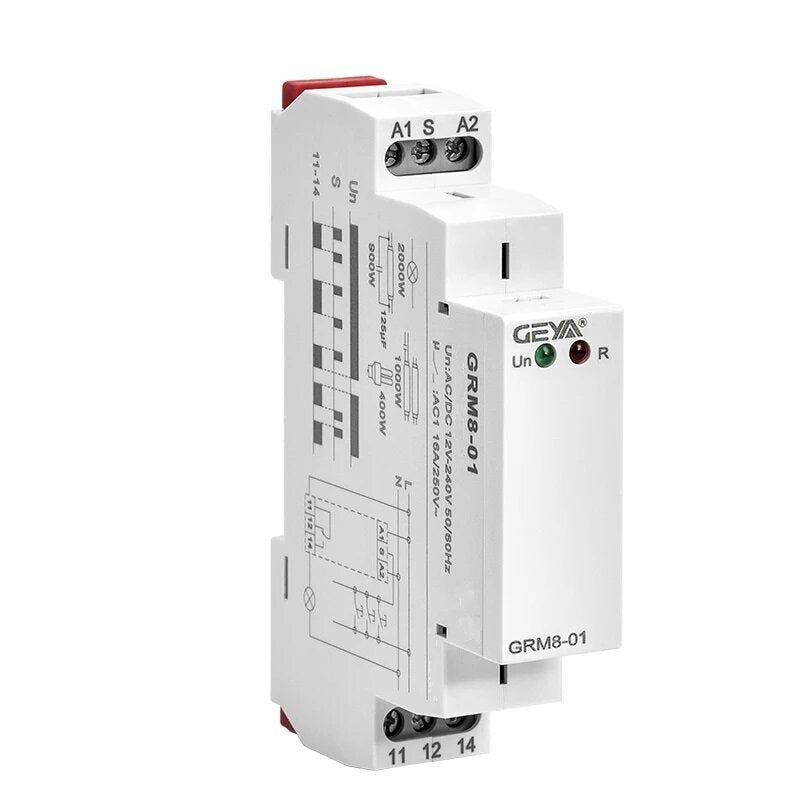 Din Rail 3 Phase SPDT Impluse Relay Electronic Step Relay Memory Latching Relay,16A AC 230V DC 12V 240V